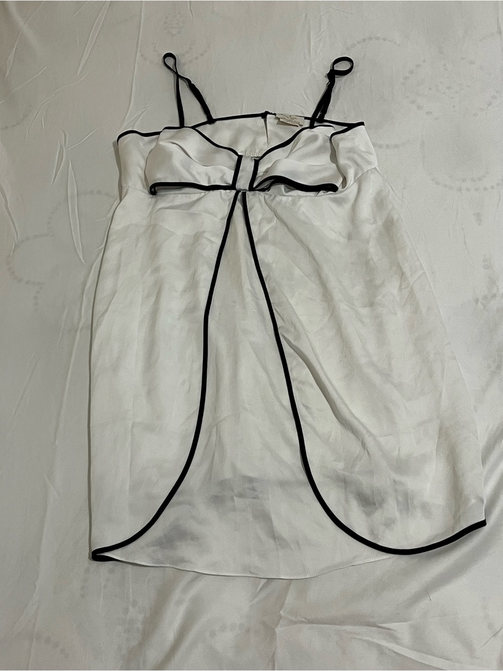kate spade White Chemise with Black Piping Women’s Size Large
